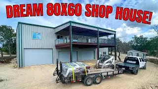 Building My Dream Shop House Part 3: Framing Complete & Building Roads!
