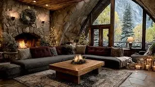 Soothing Christmas Ambience 🎄 Peaceful Instrumental Christmas Music 🔥 Cozy Fireplace Sounds