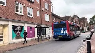 STAGECOACH BUS ROUTE 86 ARRIVING INTO ST GEORGE STREET WINCHESTER