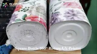 Square Bottle 360&deg; Rotary UV Printer