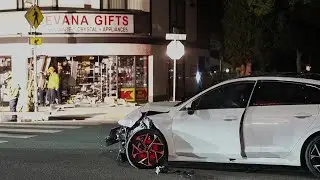 Car Plows Into Storefront in Glendale
