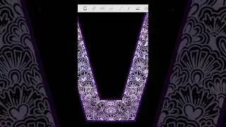Letter V mandala art || Digital Mandala Art for beginners || Autodesk Sketchbook tutorial #art