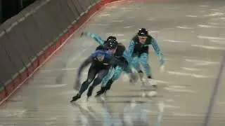Training Team Sprint Yevgeniy Koshkin Kazakhstan 400M Calgary January 2025 Speed Skating