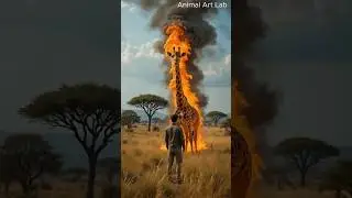 How a Giraffe Overcame the Flames! #animalrescue #girafferescue #giraffe #giraffefamily #giraffa