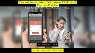 Kids Elderly Women Emergency Sos Personal Alarm Self Defense Keychain- Panic