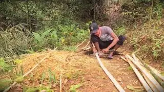 Homestead Hack: Crafting a Bamboo Roof Frame Manually _FarmersLife _Shorts