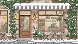 Peaceful Winter Caf&eacute; Morning ☕❄️ | Calm Lofi Beats for Focus & Stress Relief