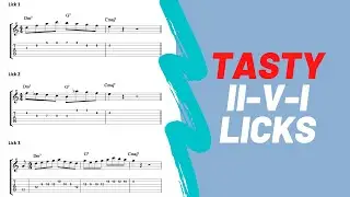 3 EASY ii-V-I Licks