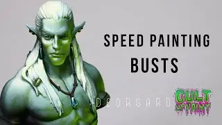 Speed Painting a bust. Using Heargeard academic bust from Deorgard by Cult of Paint