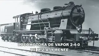 Locomotora de vapor 1 400 de M Z A  y RENFE