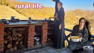 How People live in IRAN Mountain ? Village Life | Cooking Traditional Kurdish Food