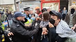 Oxford Women's rights demonstration Vs pro trans, pro Palestine, pro immigration protest. 18/10/2025