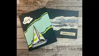 Fault line card with sunrise sailing and beautiful gallery dsp by Stampin' Up!&reg;