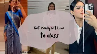 Oru variety get ready with me to class ayaloo🙆🏻‍♀️🤓🛌💤/ #aviation #airhostess #makeup #hairdo