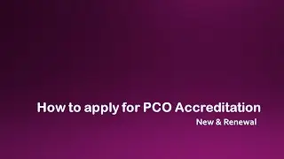 PCO Lesson 5 | PCO Accreditation Application Process & Requirements | New & Renewal