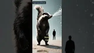 This Animal Uses a Stink Bomb! 😱 Skunk Power#Skunk #StinkBomb #AnimalSuperpowers #NatureIsAmazing #