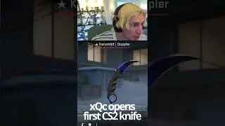 xQc opens First CS2 Knife
