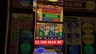 $2,500 Max Bet Dragon Link Bonus & MEGA JACKPOT #casino #shorts #vegas