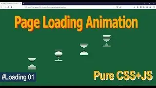 How to Create a Vertical Waving Loading Page? | Loading page