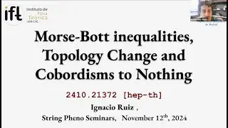 Ignacio Ruiz - Morse-Bott inequalities, Topology Change and Cobordisms to Nothing