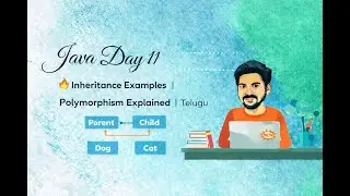 Java Day 11 🔥 Inheritance Examples | Polymorphism Explained | Telugu