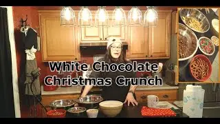 E3 - No Bake White Chocolate Christmas Crunch // Baking With Mayhem