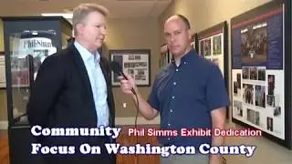 Phil Simms in Springfield at the Phil Simms Museum