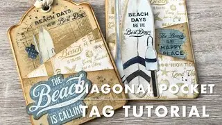 Double Pocket Tags using Life’s A Beach by @graphic45papers