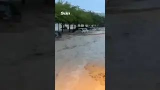 Torrential rain batters Spain triggering terrifying flash floods