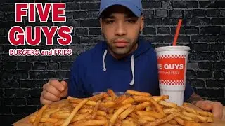 (ASMR) FIVE GUYS FRIES (NO TALKING)
