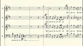 Alto Part: 4 Sanctus from Messe - Franck