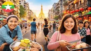 Exploring Yangon: Morning Vibes, Street Markets, Street Food & Chinatown Life 🇲🇲