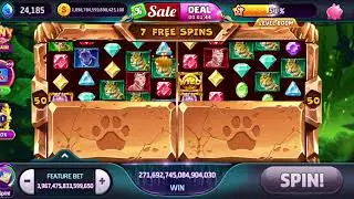 Slotomania SlotoFigz 1.9Q Average Bet Free Spins with Random Wilds #slotomania #SlotoFigz #FreeSpins