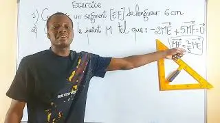 CONSTRUCTION DE VECTEURS COLIN&Eacute;AIRES -TROISI&Egrave;ME #vecteurs #maths ##education #fonction #mathematics 