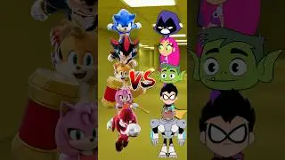 Участники Sonic VS Titans, вперед #sonic #teentitansgo
