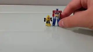 custom micro Transformers Bumblebee(scales with Worlds Smallest Optimus)