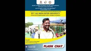Flash Chat with Sunil, Team Coach & Manager, Dharwad University | 85th AIU Athletics Championship