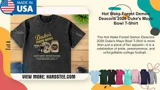 Hot Wake Forest Demon Deacons 2026 Duke's Mayo Bowl T-Shirt