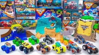 Monster Jam Collection Unboxing Review | Monster Jam Shark Beach Battle