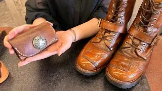 全国行商の元白バイ隊の靴磨き職人がライコランドにいらしていたので取材してきました:いとの靴磨き屋さん