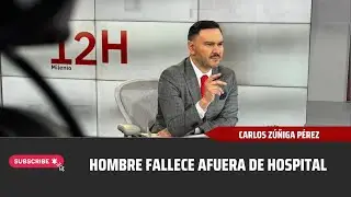 Hombre fallece en la entrada de hospital