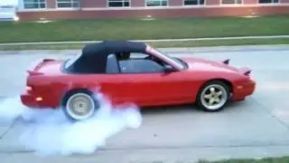 sr20det 240sx convertible burnout