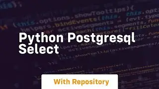 python postgresql select
