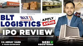 BLT Logistics ipo | BLT Logistics ipo review | BLT Logistics ipo #gmp #bse #ipo @abhayvarn