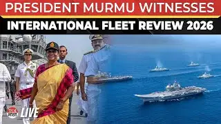LIVE: Prez Murmu Witnesses International Fleet Review At Visakhapatnam | Indian Navy | INS Sumedha
