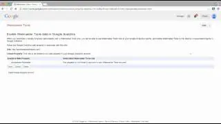 Linking Webmaster Tools and Google Analytics