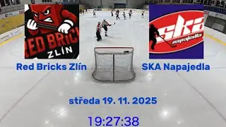 ZAMHL 25/26 | Základní část | Středa 19. 11. 2025 | Red Bricks Zlín - SKA Napajedla