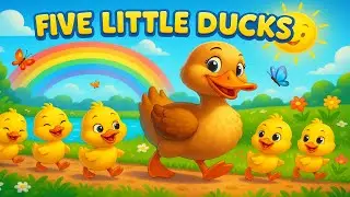 Five Little Ducks | Brain Break Action Song | Move, Stomp, Clap (Preschool)