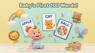 Baby&rsquo;s First 100 Words &ndash; Fun Learning Vocabulary Builder for Toddlers |kids rhymes in english