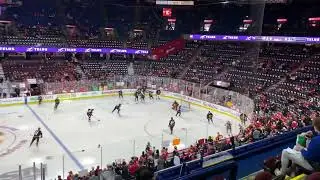 Flames warmups